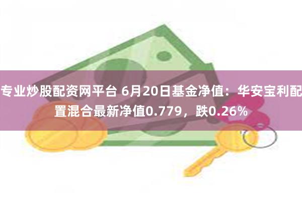 专业炒股配资网平台 6月20日基金净值：华安宝利配置混合最新净值0.779，跌0.26%