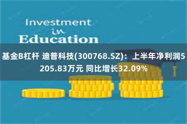 基金B杠杆 迪普科技(300768.SZ)：上半年净利润5205.83万元 同比增长32.09%