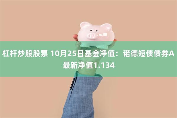 杠杆炒股股票 10月25日基金净值：诺德短债债券A最新净值1.134